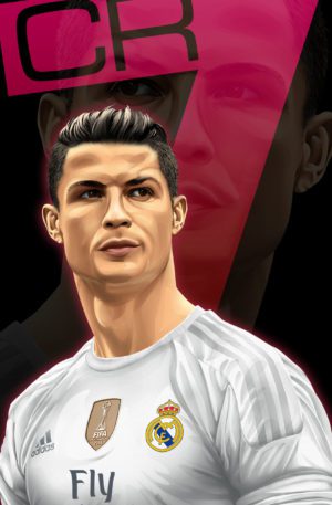 Cristiano Ronaldo GLOWING POSTER