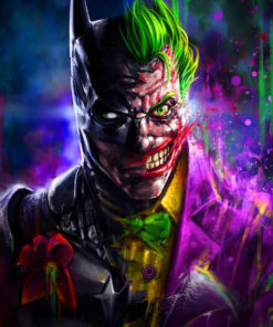 BATMAN & JOKER GLOWING POSTER