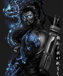 OVERWATCH HANZO GLOWING POSTER