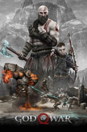 God Of War GLOWING POSTER