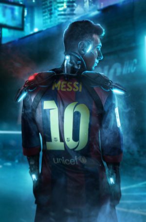 Lionel Messi GLOWING POSTER