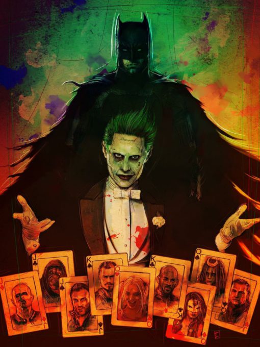 Suicide squad joker GLOWING POSTER