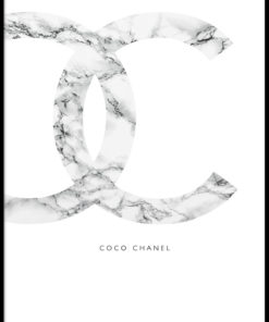 Coco Chanel Marble LUXURY POSTER