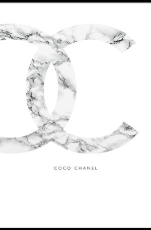 Coco Chanel Marble LUXURY POSTER