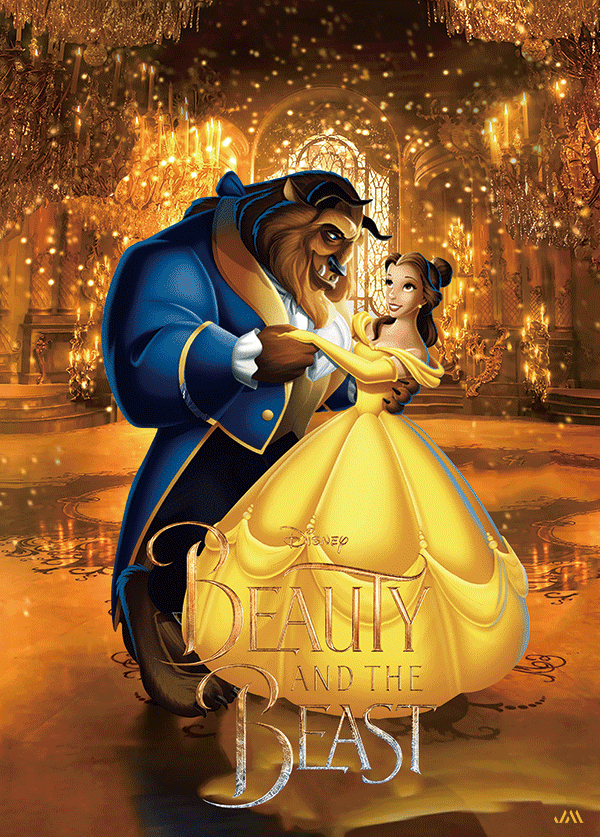 BEAUTY AND THE BEAST 3d poster