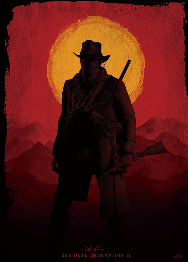 RED DEAD 3D POSTER