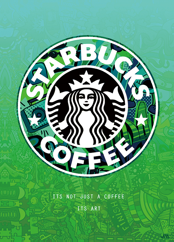 Starbucks 3d poster