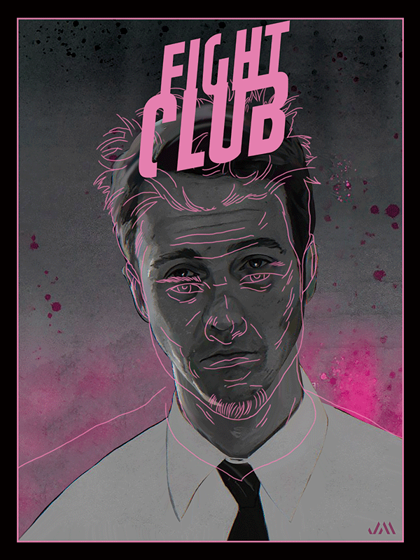 Fight Club 3d poster