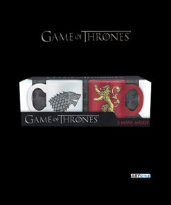 GAME OF THRONES 2 Espresso Mugs Stark & Lannister Set