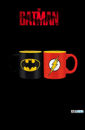 DC COMICS - Set 2 espresso mugs - 110 ml - Batman & Flash x2