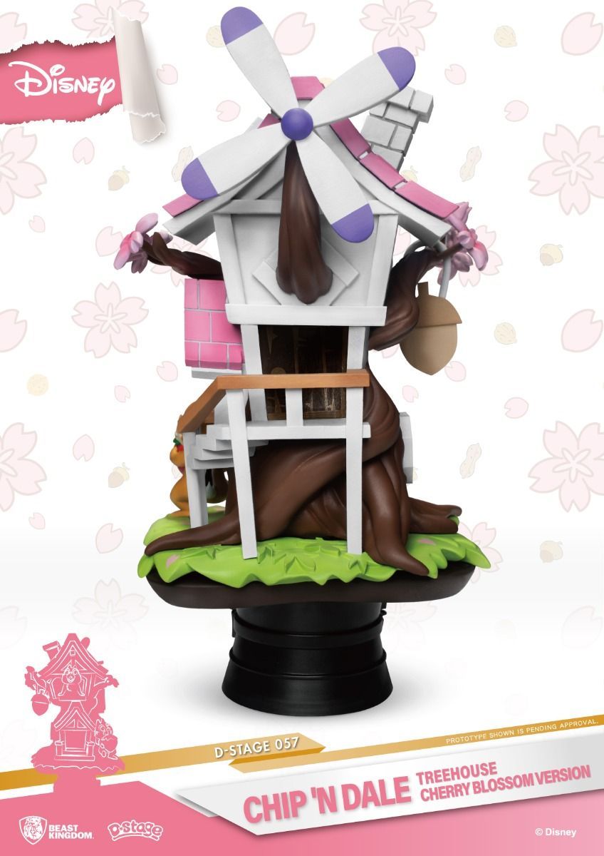 DISNEY DS-057 CHIP N DALE TREEHOUSE PX 6IN STATUE CHERRY VER - Image 3