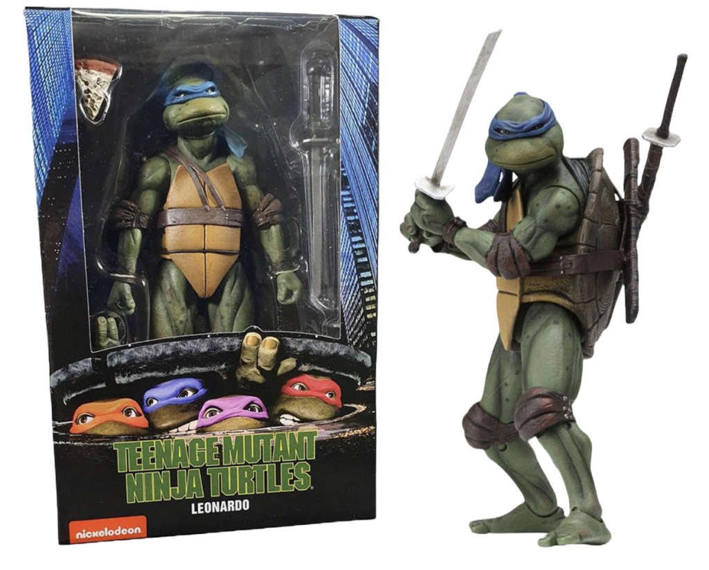 Official NECA Ninja Turtles Leonardo Action Figure (17cm) - DESIGN.JM