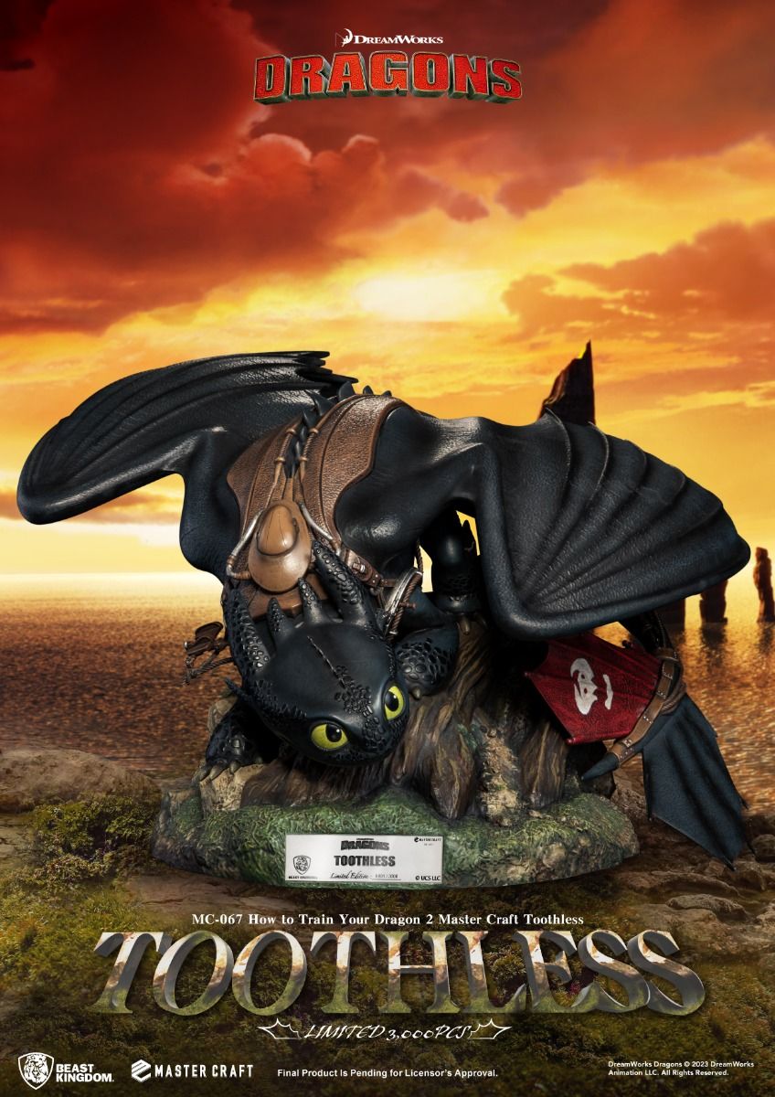 MC-067 DISNEY HOW TO TRAIN YOUR DRAGON 2 - MASTER CRAFT TOOTHLESS STATUE