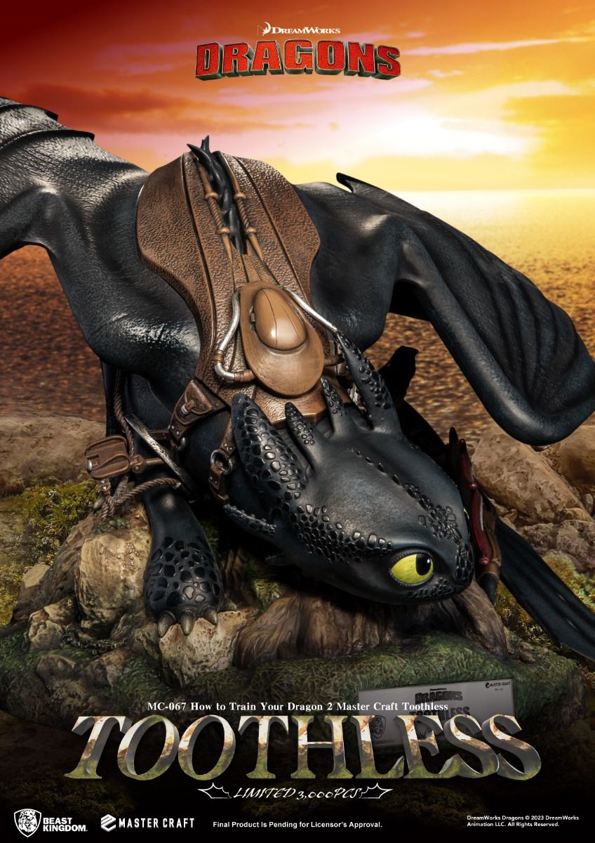 MC-067 DISNEY HOW TO TRAIN YOUR DRAGON 2 - MASTER CRAFT TOOTHLESS STATUE - Image 6