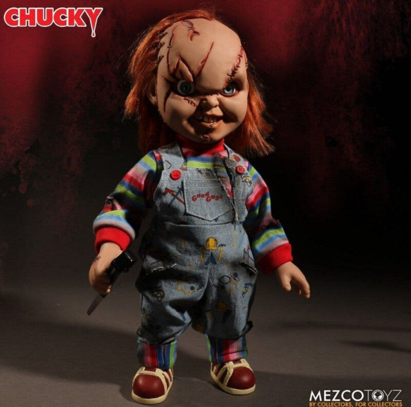MEZCO TOYZ CHILD'S PLAY CHUCKY MEGA SCALE SCARRED TALKING DOLL