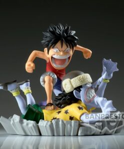 BANPRESTO ONE PIECE LOG STORY MONKEY D. LUFFY vs ARLONG FIGURE