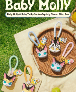 POP MART BABY MOLLY AND BABY TABBY SERIES PINCH PENDANT BLIND BOX