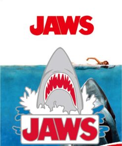 MONOGRAM JAWS ENAMEL PIN