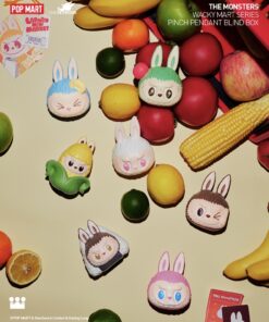 POP MART LABUBU THE MONSTERS WACKY MART SERIES PENDANT SQUISHY KEYRING