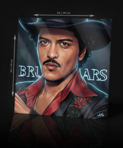 BRUNO MARS ACRYLIC POSTER