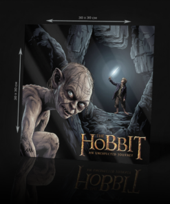 THE HOBBIT FROM THE LORD OF THE RINGS - BILBO AND GOLLUM ACRYLIC POSTER