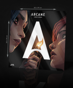 ARCANE FROM LEAGUE OF LEGENDS - JINX AND VI ACRYLIC POSTER
