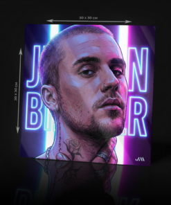 JUSTIN BIEBER ACRYLIC POSTER