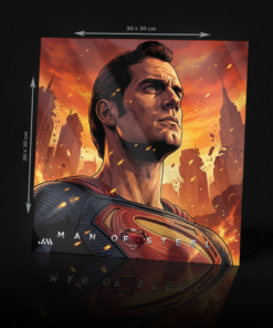 SUPERMAN FROM MAN OF STEEL - HENRY CAVILL ACRYLIC POSTER