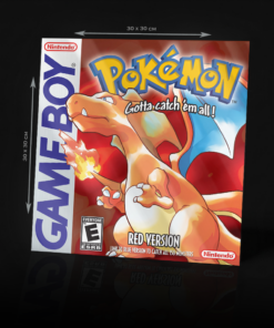 GAME BOY POKEMON RED VERSION ACRYLIC POSTER