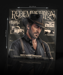 RED DEAD REMEPTION -ARTHUR MORGAN ACRYLIC POSTER