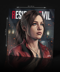 RESIDENT EVIL 2 - CLAIRE REDFIELD ACRYLIC POSTER