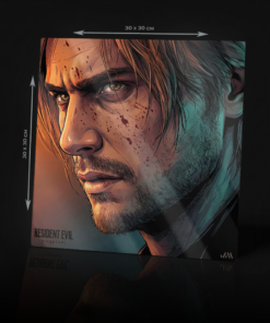 RESIDENT EVIL REQUIEM: LEON SCOTT KENNEDY ACRYLIC POSTER
