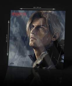 RESIDENT EVIL REQUIEM - LEON SCOTT KENNEDY ACRYLIC POSTER