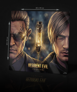 RESIDENT EVIL REQUIEM: LEON S. KENNEDY & SCARS ACRYLIC POSTER