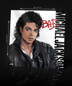 MICHAEL JACKSON - BAD ACRYLIC POSTER