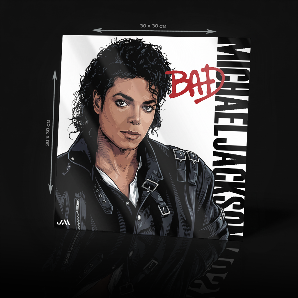 MICHAEL JACKSON - BAD ACRYLIC POSTER