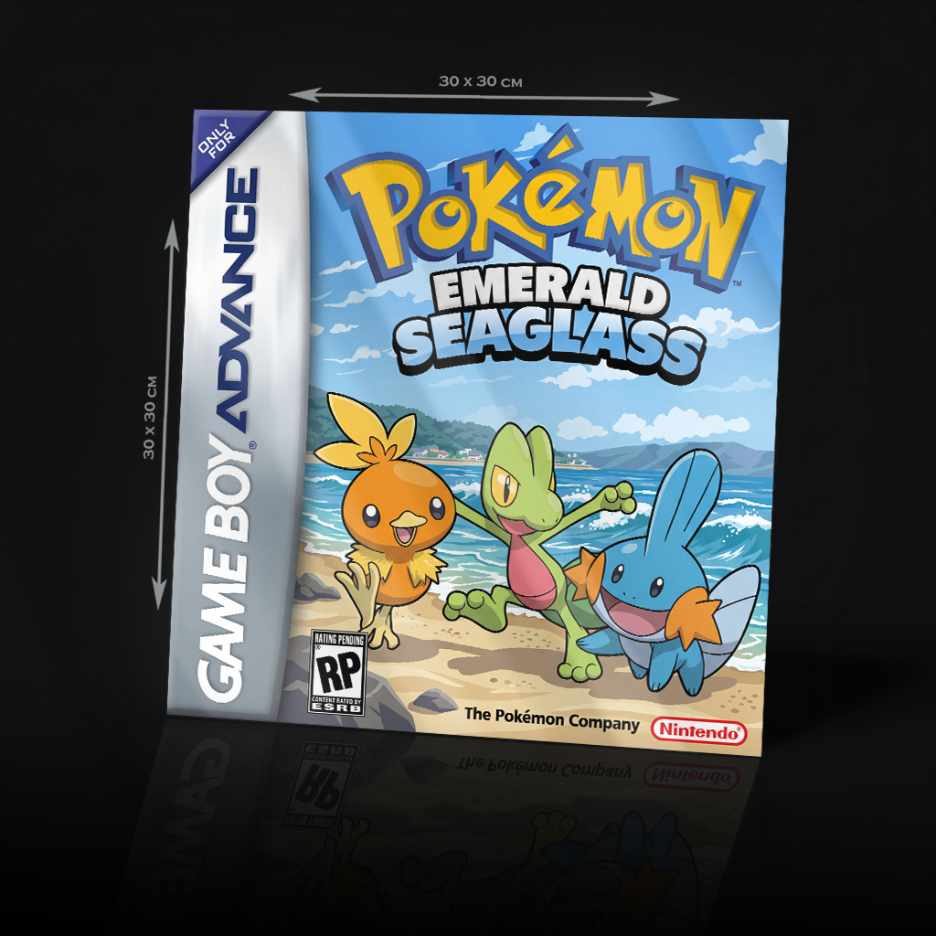 GAME BOY POKEMON - EMERALD SEAGLASS ACRYLIC POSTER