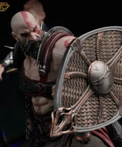 SWORD & WING STUDIO x GOD OF WAR KRATOS AND ATREUS LIMITED EDITION STATUE - Image 8