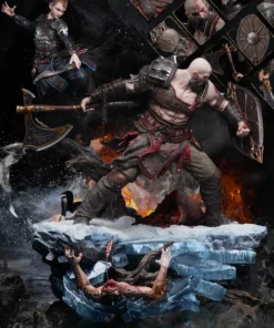 SWORD & WING STUDIO x GOD OF WAR KRATOS AND ATREUS LIMITED EDITION STATUE - Image 3