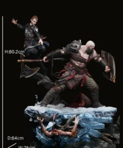 SWORD & WING STUDIO x GOD OF WAR KRATOS AND ATREUS LIMITED EDITION STATUE - Image 10