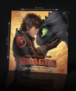 HOW TO TRAIN YOUR DRAGON - THE HIDDEN WORLD ACRYLIC POSTER