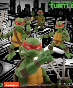 MEZCO TOYZ x TMNT TEENAGE NINJA TURTLES DELUXE SET ACTION FIGURE