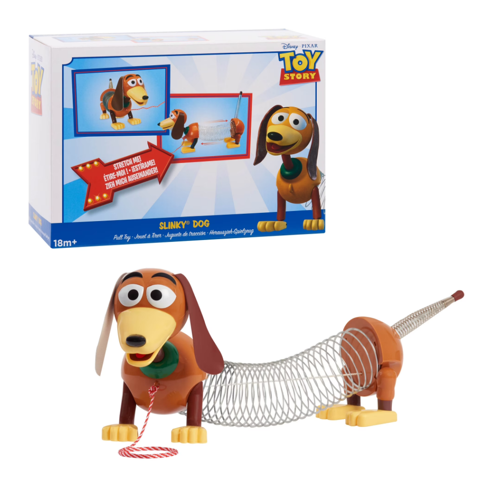 DISNEY TOY STORY SLINKY DOG PULL TOY WITH LEASH - Image 4