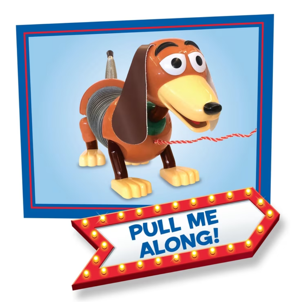 DISNEY TOY STORY SLINKY DOG PULL TOY WITH LEASH - Image 2