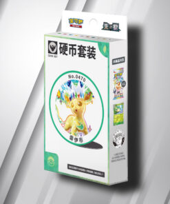POKEMON SCARLET & VIOLET TERASTAL GRAND GATHERING EEVEE & FRIENDS COIN SET - NO.0470 LEAFEON PACK