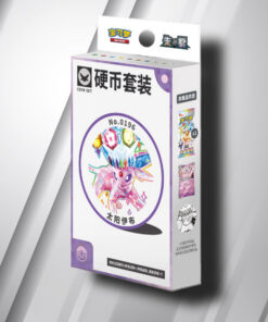 POKEMON SCARLET & VIOLET TERASTAL GRAND GATHERING EEVEE & FRIENDS COIN SET - NO.0196 ESPEON PACK
