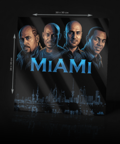 MIAMI BAND KW ACRYLIC POSTER
