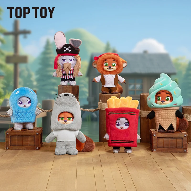 TOP TOY ZOOTOPIA 2 NICK & JUDY - BEST UNDERCOVER KEYCHAIN PLUSH SERIES BLIND BOX