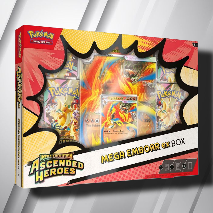 POKEMON TCG MEGA EVOLUTION - ASCENDED HEROES MEGA EMBOAR EX BOX