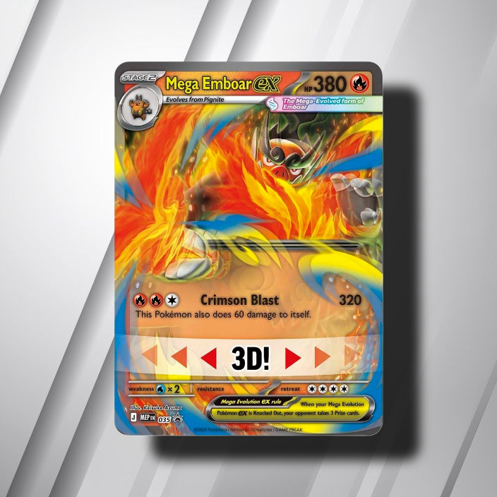 POKEMON TCG MEGA EVOLUTION - ASCENDED HEROES MEGA EMBOAR EX BOX - Image 3